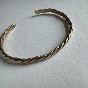 Copper, Silver and Brass Bracelet